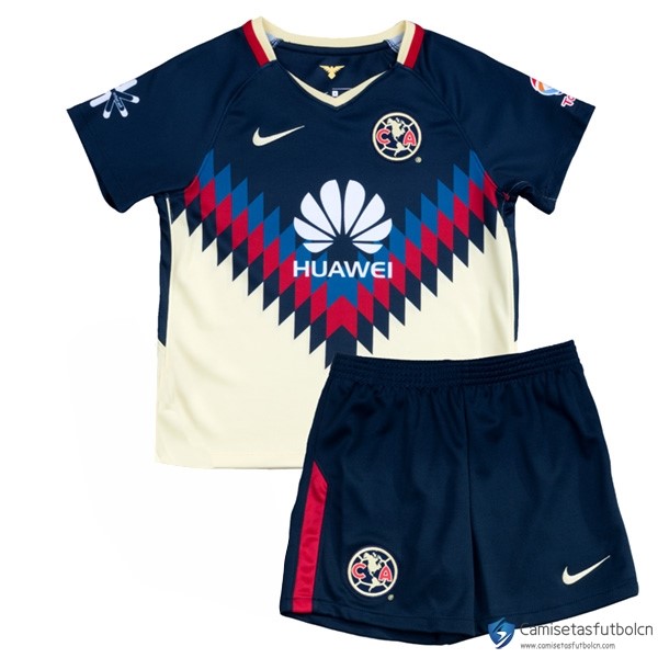 Camiseta Club America Primera equipo Niños 2017-18 Amarillo Azul